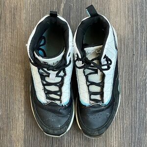 Black and White High-Top Sneakers